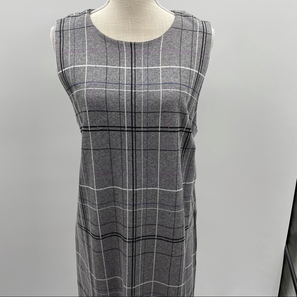 J. Jill Ponte plaid sleeveless dress - Picture 3 of 7